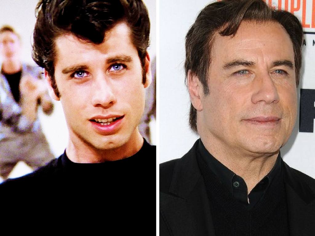 john travolta then and now